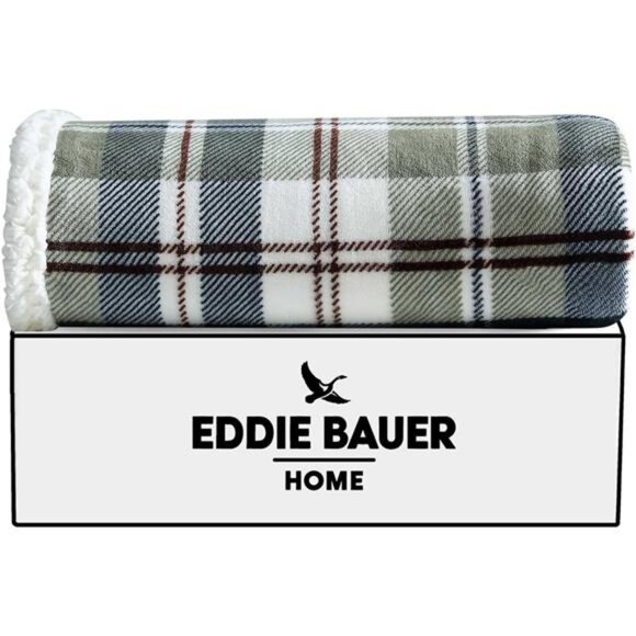 Ultra Soft Plush Throw Blanket Reversible Sherpa Fleece Couch Bed 50x60 Green - Picture 6 of 8